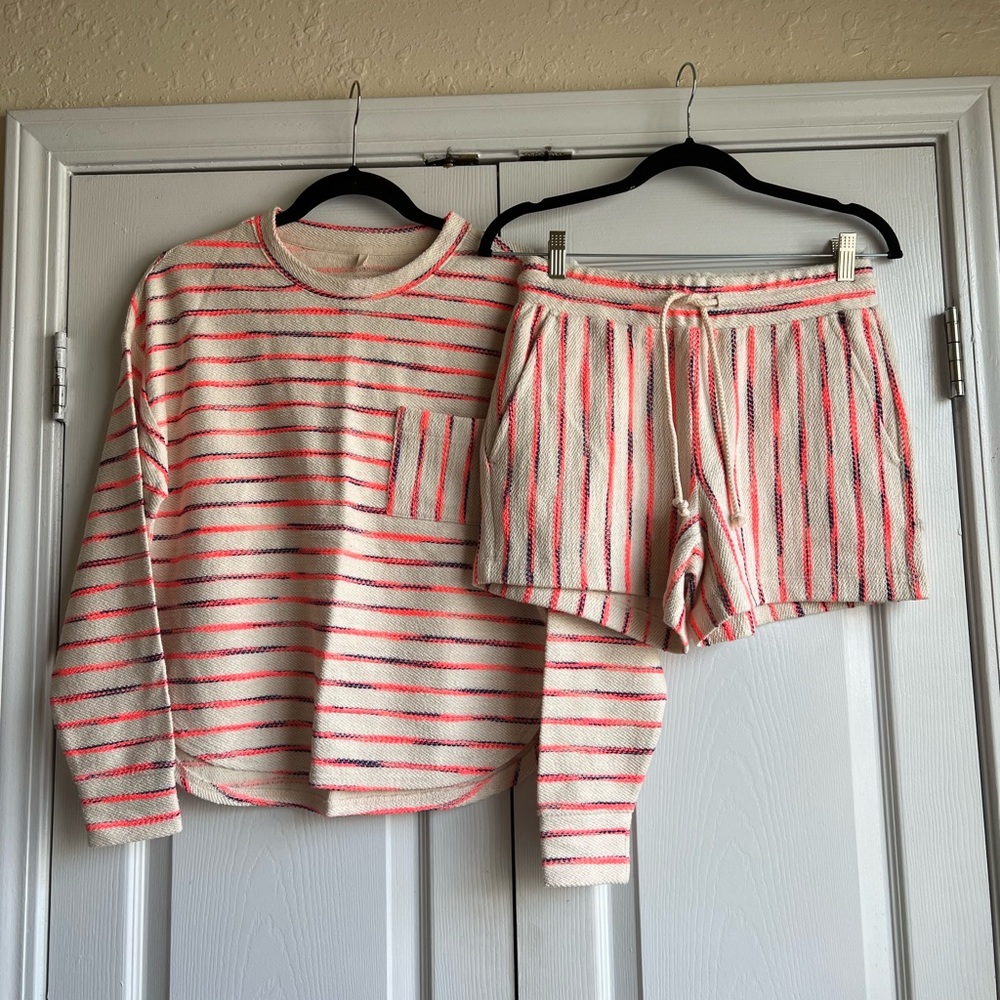 Lou & Grey Stripes Matching Sweat Set